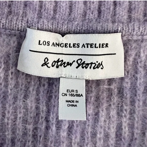 & Other Stories Lavender Cardigan - Picture 7 of 7